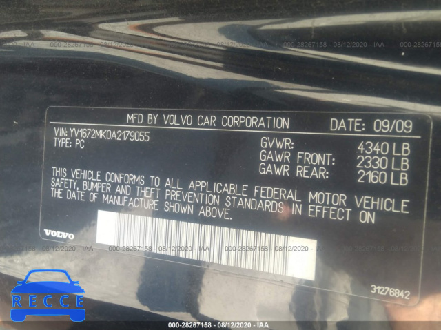 2010 VOLVO C30 YV1672MK0A2179055 image 8