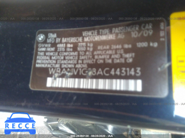 2010 BMW 5 SERIES 528I XDRIVE WBANV1C58AC443143 Bild 8