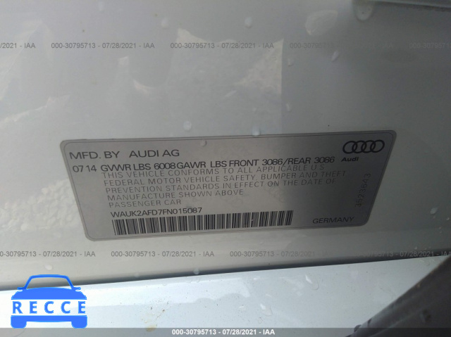 2015 AUDI S8  WAUK2AFD7FN015087 image 8