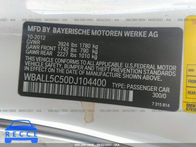 2013 BMW Z4 SDRIVE28I WBALL5C50DJ104400 Bild 8