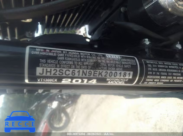 2014 HONDA VT1300 CX JH2SC61N9EK200181 image 9