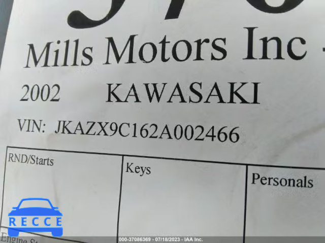 2002 KAWASAKI ZX1200 C JKAZX9C162A002466 Bild 9