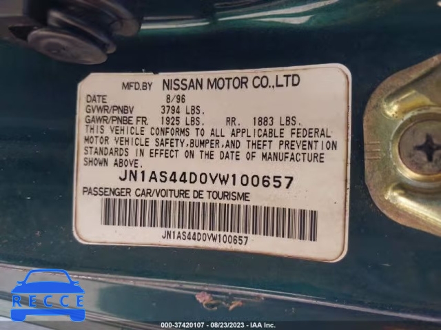 1997 NISSAN 240SX JN1AS44D0VW100657 Bild 8