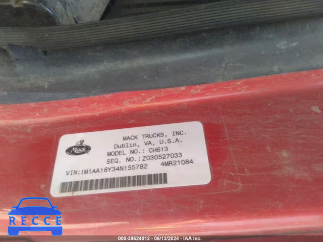 2004 MACK CH613 CH600 1M1AA18Y34N155782 image 7