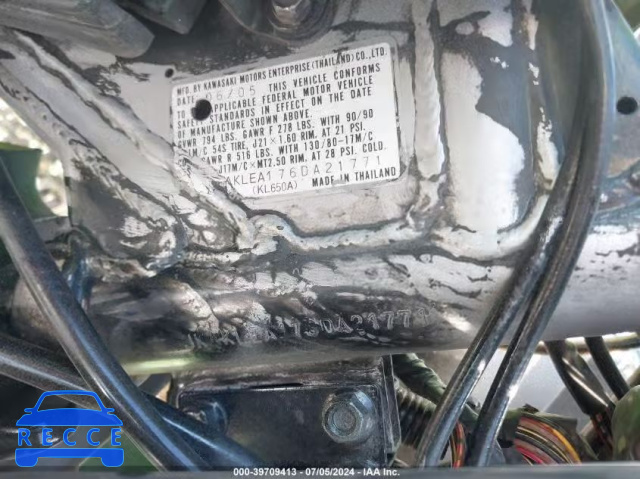 2006 KAWASAKI KL650 A JKAKLEA176DA21771 зображення 14