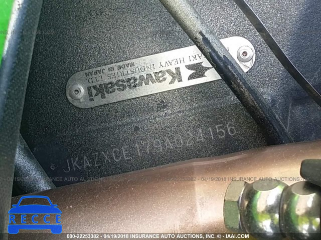 2009 KAWASAKI ZX1000 E JKAZXCE179A024156 зображення 9