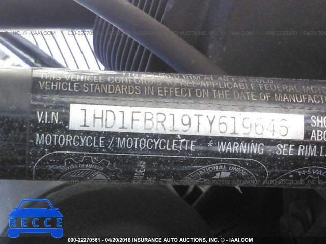 1996 HARLEY-DAVIDSON FLHRI 1HD1FBR19TY619646 Bild 9