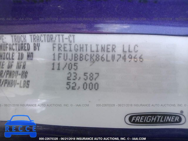 2006 FREIGHTLINER ST120 ST120 1FUJBBCK86LV74966 image 9