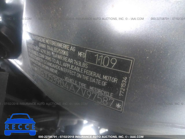 2010 BMW K1300 GT WB1053904AZV97587 image 9