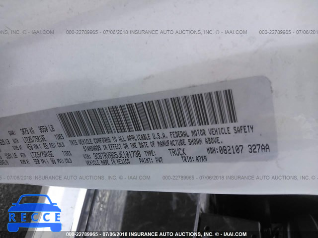 2018 RAM PROMASTER 1500 1500 HIGH 3C6TRVBG5JE101738 image 8