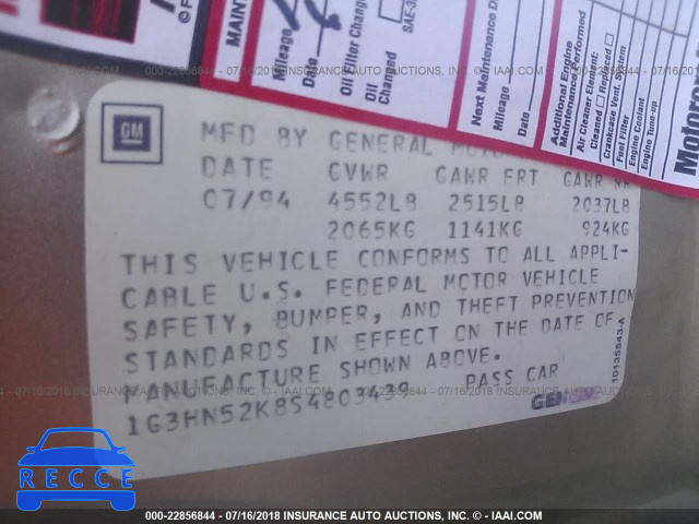 1995 OLDSMOBILE 88 ROYALE 1G3HN52K8S4803439 image 8