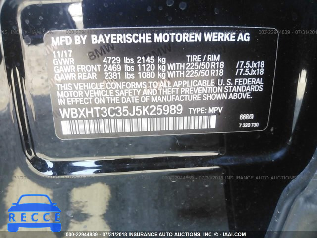 2018 BMW X1 XDRIVE28I WBXHT3C35J5K25989 image 8