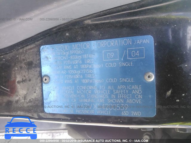 2005 SUZUKI GRAND VITARA LX/EX JS3TE62VX54200539 image 8