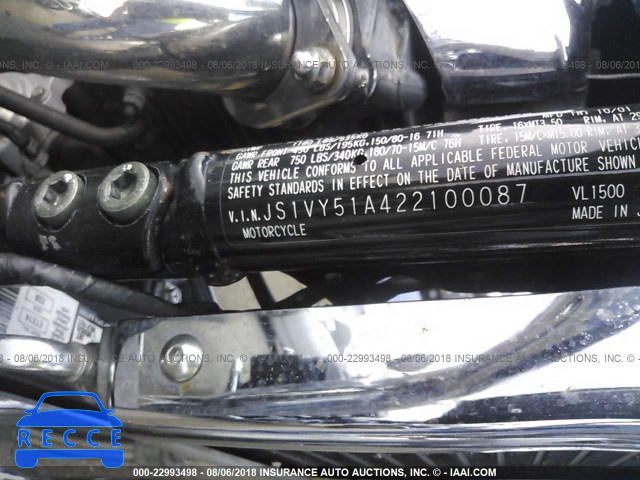 2002 SUZUKI VL1500 JS1VY51A422100087 image 9