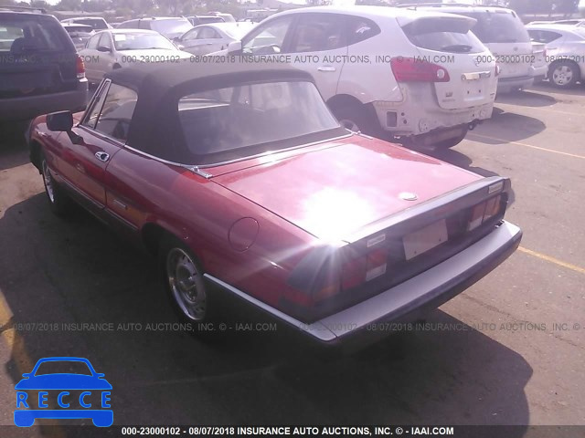 1986 ALFA ROMEO VELOCE 2000 SPIDER ZARBA5414G1043188 image 2