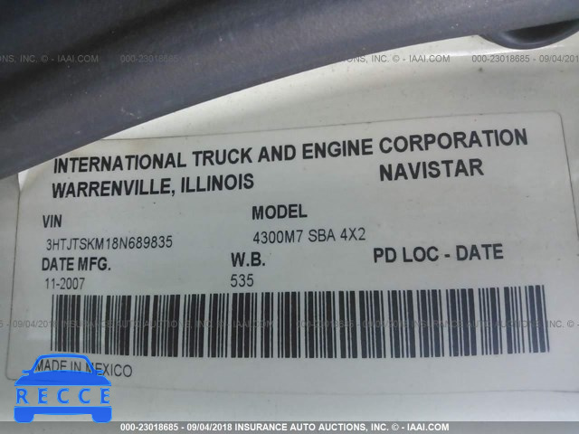 2008 INTERNATIONAL 4300 4300 3HTJTSKM18N689835 зображення 9