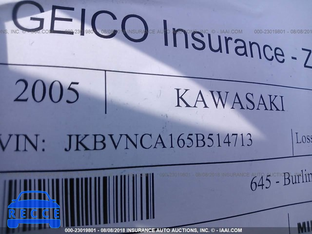 2005 KAWASAKI VN800 JKBVNCA165B514713 зображення 9
