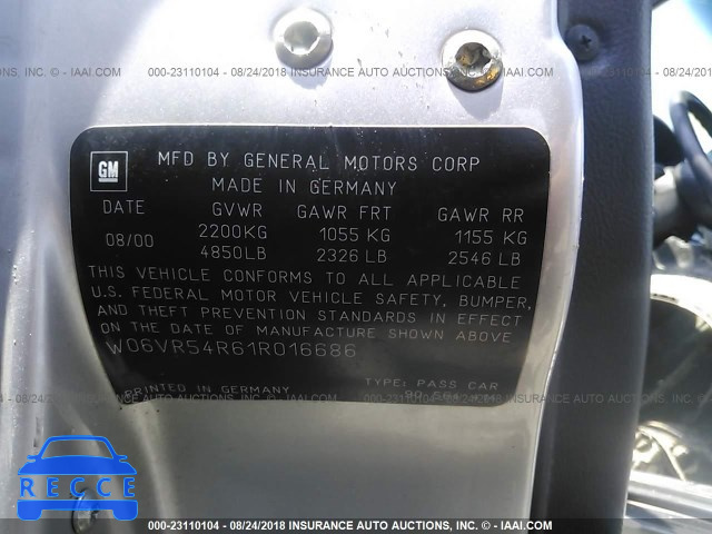 2001 CADILLAC CATERA SPORT W06VR54R61R016686 image 8