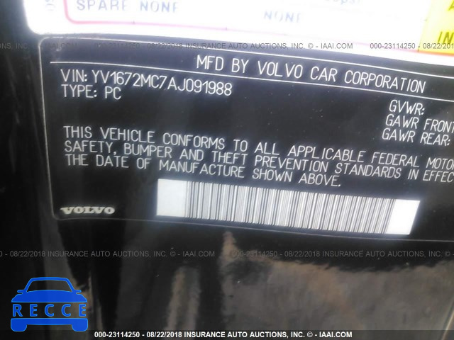 2010 VOLVO C70 T5 YV1672MC7AJ091988 Bild 8