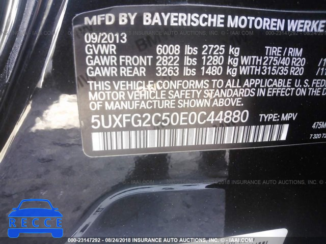 2014 BMW X6 XDRIVE35I 5UXFG2C50E0C44880 зображення 8