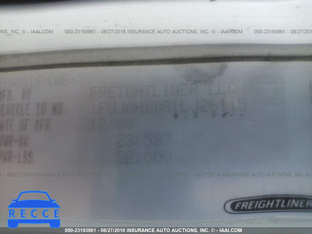 2001 FREIGHTLINER CONVENTIONAL FLD120 1FUJAHBD81LJ26115 image 9