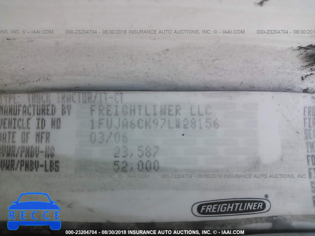 2007 FREIGHTLINER CONVENTIONAL COLUMBIA 1FUJA6CK97LW28156 Bild 9