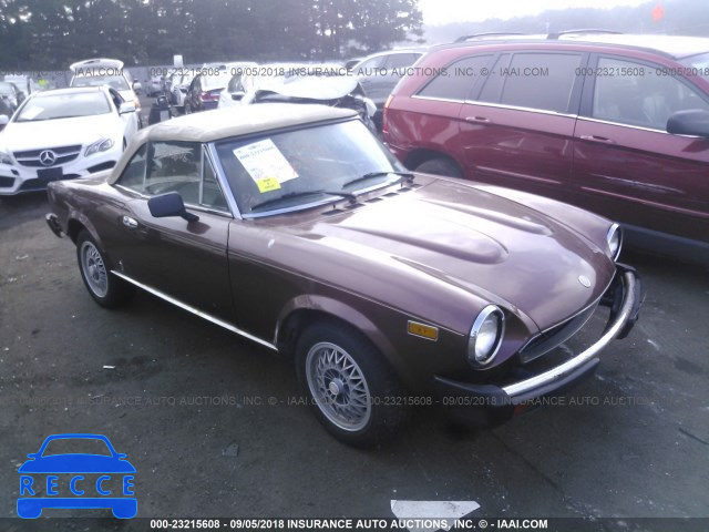 1981 FIAT 124 SPIDER ZFAAS00B6B8180676 image 0