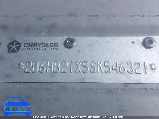 1995 DODGE RAM VAN B2500 2B6HB21X5SK546321 image 8