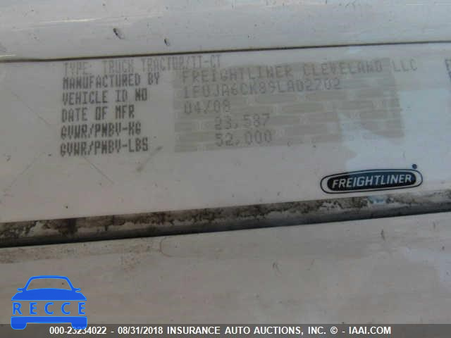 2009 FREIGHTLINER CONVENTIONAL COLUMBIA 1FUJA6CK89LAD2702 image 5