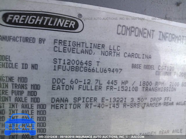 2006 FREIGHTLINER ST120 ST120 1FUJBBCG66LU69497 image 9