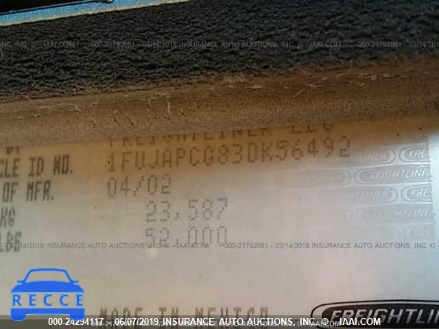 2003 FREIGHTLINER CONVENTIONAL FLD132 XL CLASSIC 1FUJAPCG83DK5649 image 9