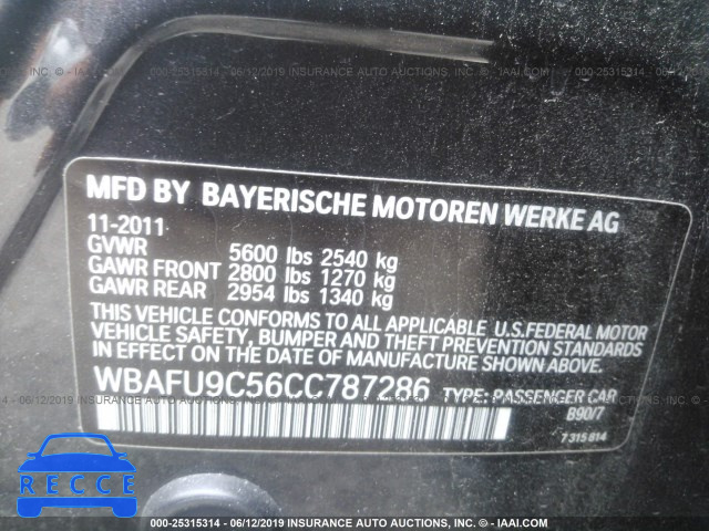 2012 BMW 550 XI WBAFU9C56CC787286 image 8