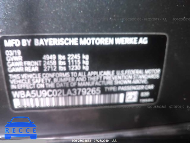 2020 BMW M340XI WBA5U9C02LA379265 image 8
