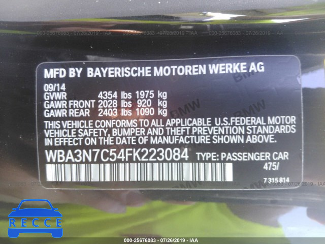2015 BMW 428 I WBA3N7C54FK223084 Bild 8