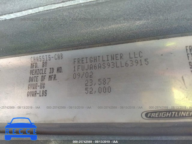 2003 FREIGHTLINER CONVENTIONAL COLUMBIA 1FUJA6AS93LL63915 image 8