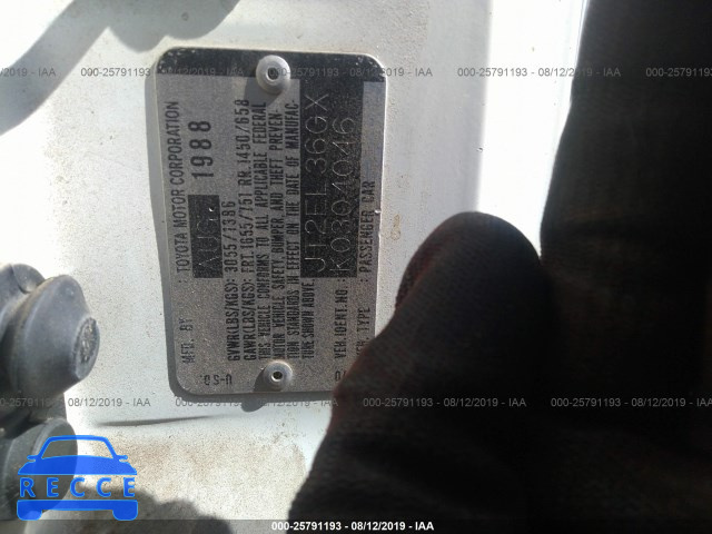 1989 TOYOTA TERCEL EZ JT2EL36GXK0304046 image 8