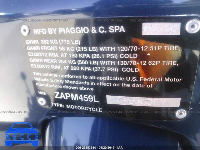 2007 VESPA GTS 250 ZAPM459LX75006352 image 9