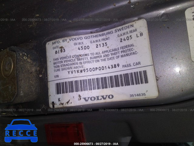 1993 VOLVO 960 YV1KW9500P0014389 image 8