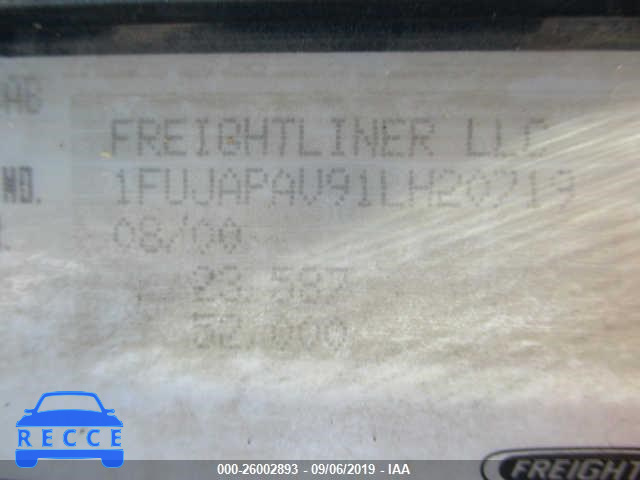 2001 FREIGHTLINER CONVENTIONAL FLD132 XL CLASSIC 1FUJAPAV91LH20719 image 8