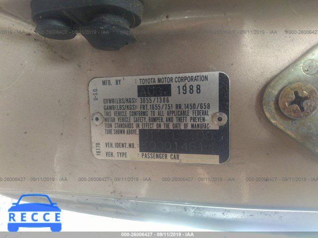 1989 TOYOTA TERCEL JT2EL31D0K0301461 image 8