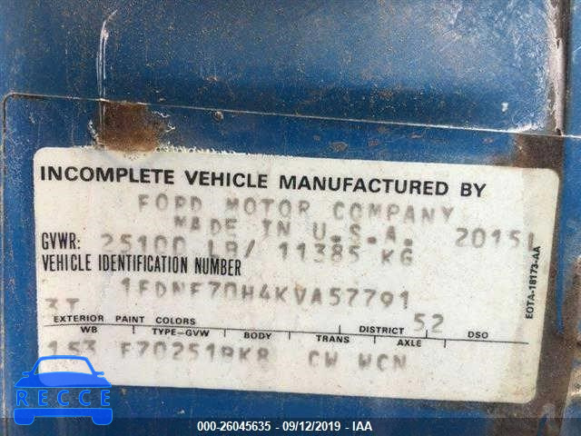1989 FORD F700 1FDNF70H4KVA57791 image 8