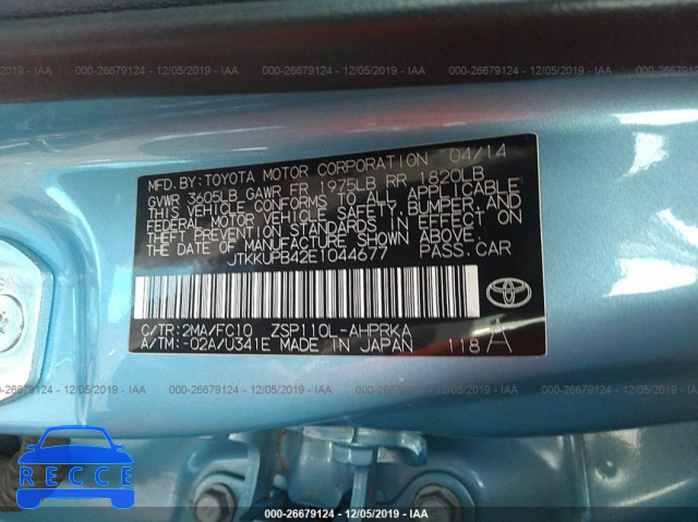 2014 SCION XD JTKKUPB42E1044677 image 8