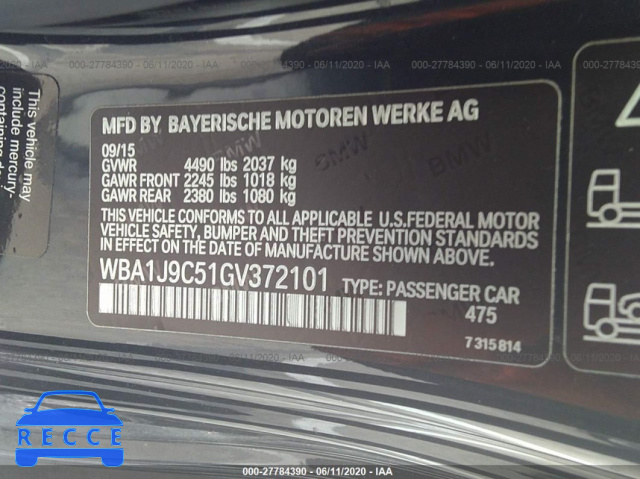 2016 BMW 2 SERIES M235I XDRIVE WBA1J9C51GV372101 зображення 8