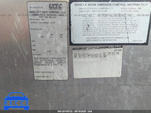 1999 WORKHORSE CUSTOM CHASSIS FORWARD CONTROL CHASSIS P3500 5B4JP32R8X3309484 зображення 8