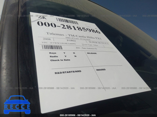 2008 FORD SUPER DUTY F-350 SRW XL/XLT/FX4/LARIAT 1FTWW31R18EA46992 image 0