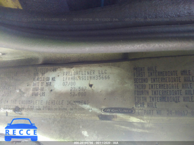 2001 FREIGHTLINER MEDIUM CONVENTIONAL FL112 1FVHBGAS11HH35666 image 8