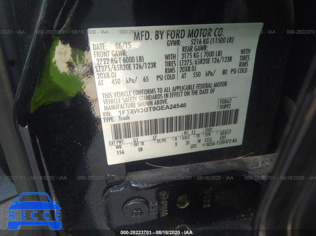 2016 FORD SUPER DUTY F-350 SRW PLATINUM/XL/XLT/LARIAT 1FT8W3BT9GEA24546 image 8