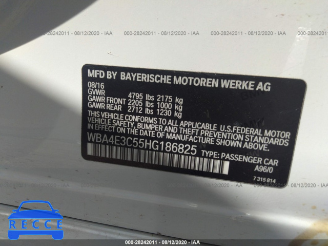 2017 BMW 4 SERIES 440I WBA4E3C55HG186825 зображення 8