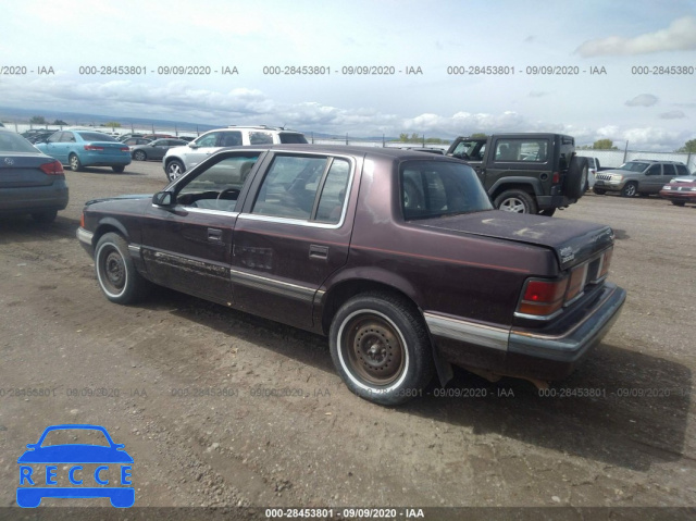 1989 DODGE SPIRIT 1B3BA46J1KF418131 image 2