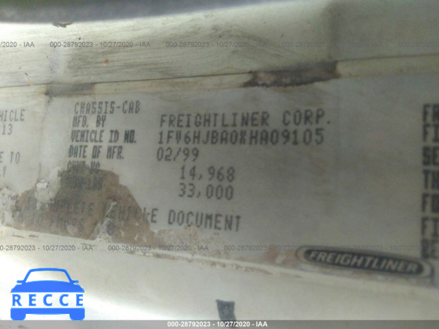 1999 FREIGHTLINER FL70 FL70 1FV6HJBA0XHA09105 image 8